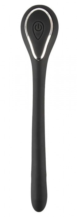 Черный гибкий уретральный стимулятор с вибрацией Vibrating Bendable Dilator - 13,5 см. - Orion - купить с доставкой в Пскове