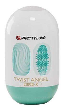 Бирюзовый мастурбатор-яйцо Twist Angel - Baile - в Пскове купить с доставкой