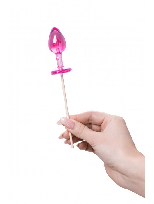 Розовый леденец  в форме анальной втулки со вкусом айриш крим - 29 гр. - Sosuчki - купить с доставкой в Пскове