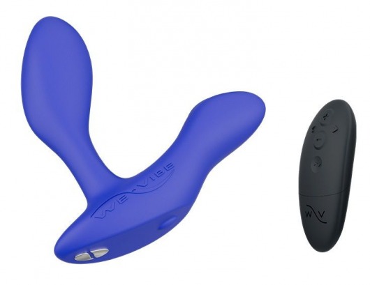 Синий анальный вибратор We-Vibe Vector+ - We-vibe - в Пскове купить с доставкой