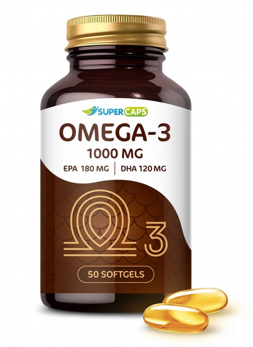 Пищевая добавка SuperCaps OMEGA-3 - 50 капсул (1000 мг) - SuperCaps - купить с доставкой в Пскове
