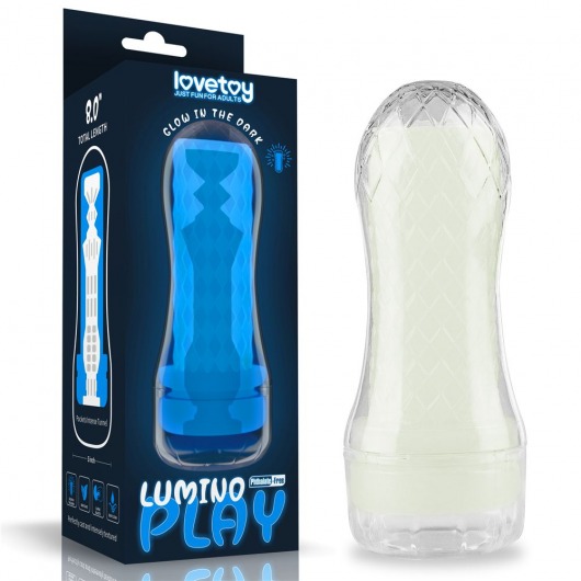 Светящийся в темноте мастурбатор Lumino Play Masturbator Pocketed - Lovetoy - в Пскове купить с доставкой