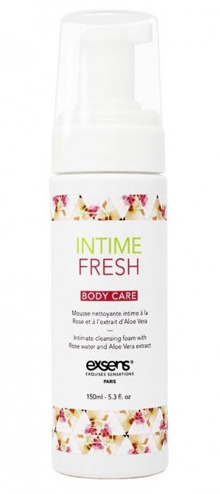 Органическая интимная очищающая пенка Intime Fresh - 150 мл. - Exsens - купить с доставкой в Пскове