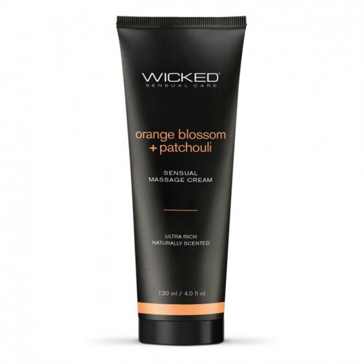 Массажный легкий крем WICKED Orange Blossom plus Patchouli - 120 мл. - Wicked - купить с доставкой в Пскове