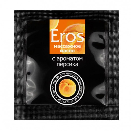 Саше массажного масла Eros exotic с ароматом персика - 4 гр. - Биоритм - купить с доставкой в Пскове