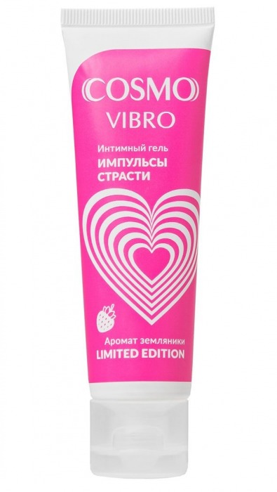 Возбуждающий гель на водно-силиконовой основе Cosmo Vibro с ароматом земляники - 50 гр. - Биоритм - купить с доставкой в Пскове