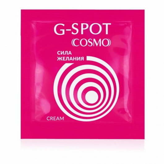 Стимулирующий интимный крем для женщин Cosmo G-spot - 2 гр. - Биоритм - купить с доставкой в Пскове