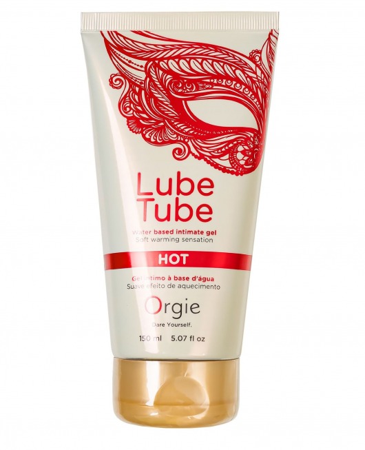 Интимный гель на водной основе Lube Tube Hot с разогревающим эффектом - 150 мл. - ORGIE - купить с доставкой в Пскове