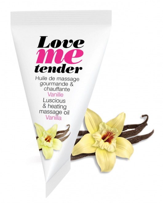 Съедобное согревающее массажное масло Love Me Tender Vanilla с ароматом ванили - 10 мл. - Love to Love - купить с доставкой в Пскове