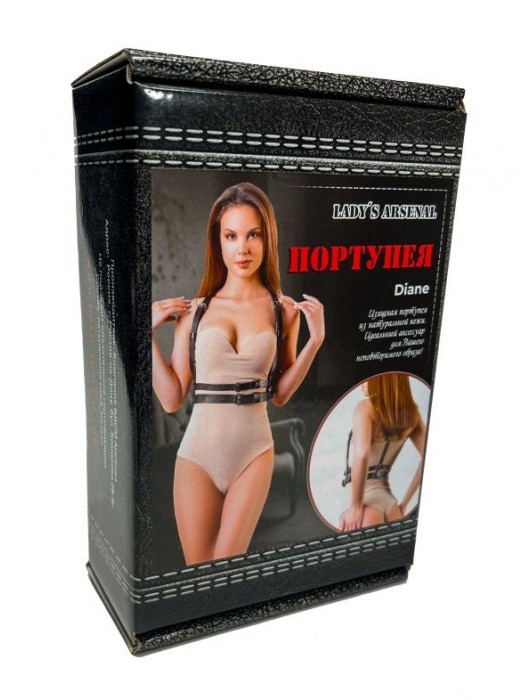 Изящная портупея из натуральной кожи Diane - БДСМ Арсенал - купить с доставкой в Пскове