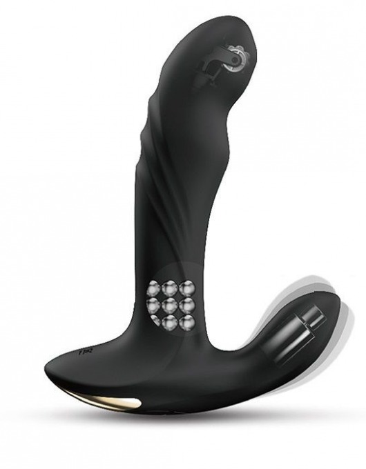 Черный вибромассажер простаты Multi P-Joy с 3 моторами - Dorcel - в Пскове купить с доставкой
