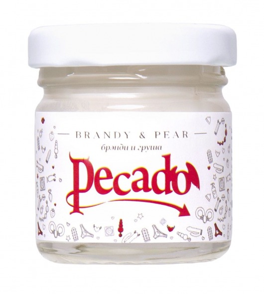 Массажная свеча Brandy   Pear - 35 мл. - Pecado - купить с доставкой в Пскове