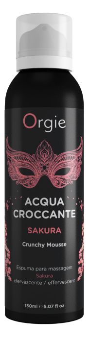 Хрустящая пенка для массажа Orgie Acqua Croccante Sakura с ароматом сакуры - 150 мл. - ORGIE - купить с доставкой в Пскове