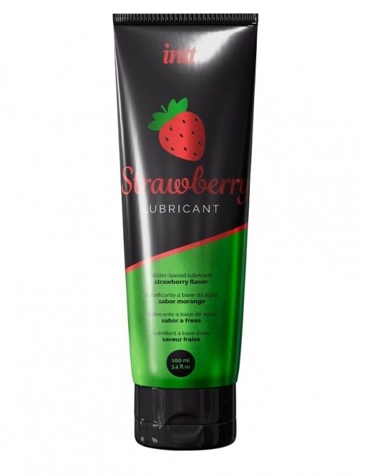 Смазка на водной основе с ароматом клубники Strawberry Lubricant - 100 мл. - INTT - купить с доставкой в Пскове