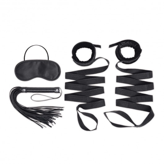 Эротический набор 4PC Bondage Bed Strap   Flogger Kit - Lux Fetish - купить с доставкой в Пскове