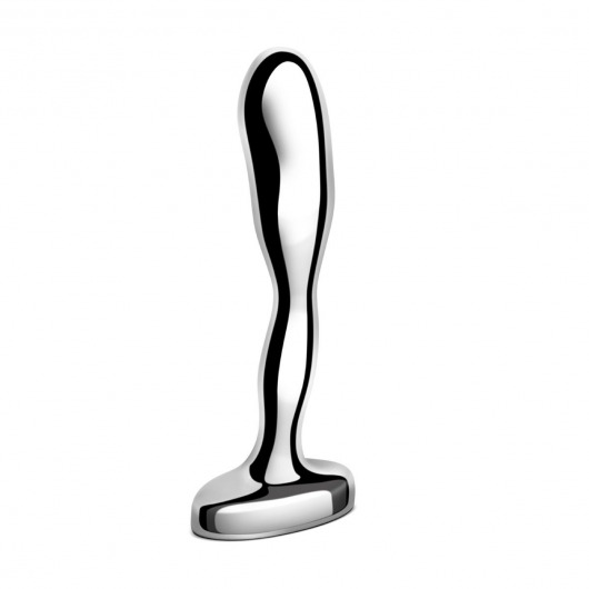 Стальной стимулятор простаты Stainless Steel Prostate Plug - 11,5 см. - b-Vibe - в Пскове купить с доставкой