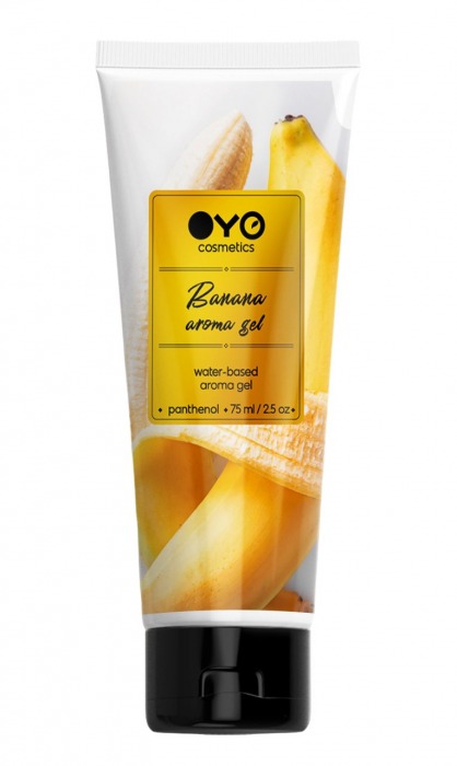 Лубрикант на водной основе OYO Aroma Gel Banana с ароматом банана - 75 мл. - OYO - купить с доставкой в Пскове