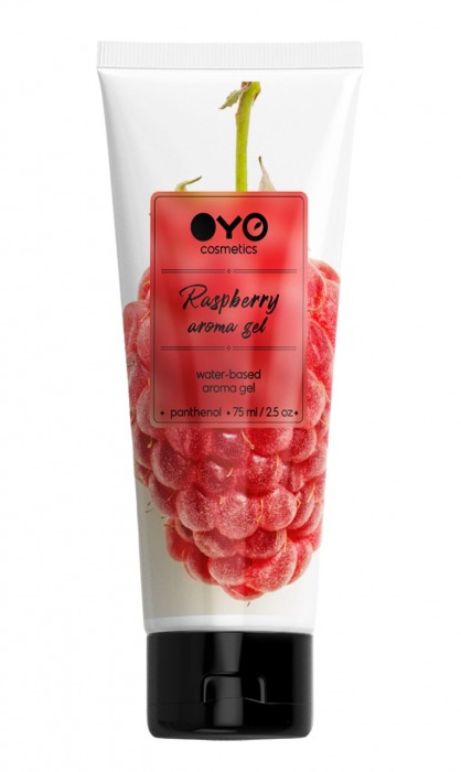 Лубрикант на водной основе OYO Aroma Gel Raspberry с ароматом малины - 75 мл. - OYO - купить с доставкой в Пскове