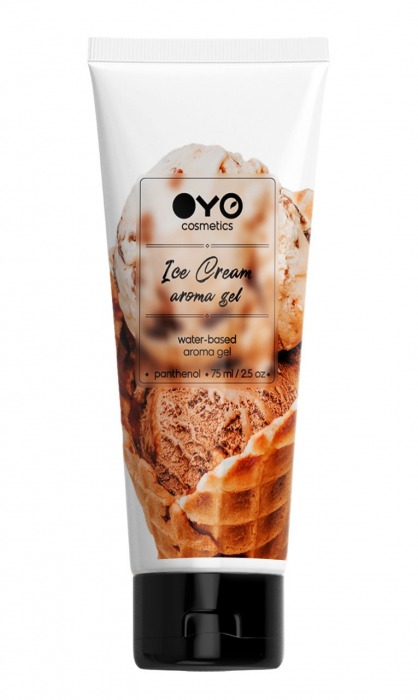 Лубрикант на водной основе OYO Aroma Gel Ice Cream с ароматом пломбира - 75 мл. - OYO - купить с доставкой в Пскове