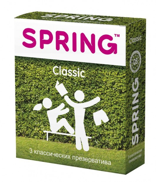 Классические презервативы SPRING CLASSIC - 3 шт. - SPRING - купить с доставкой в Пскове