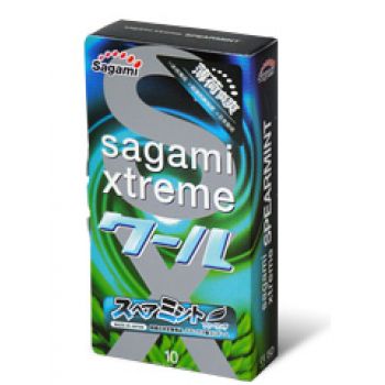 Презервативы Sagami Xtreme Mint с ароматом мяты - 10 шт. - Sagami - купить с доставкой в Пскове