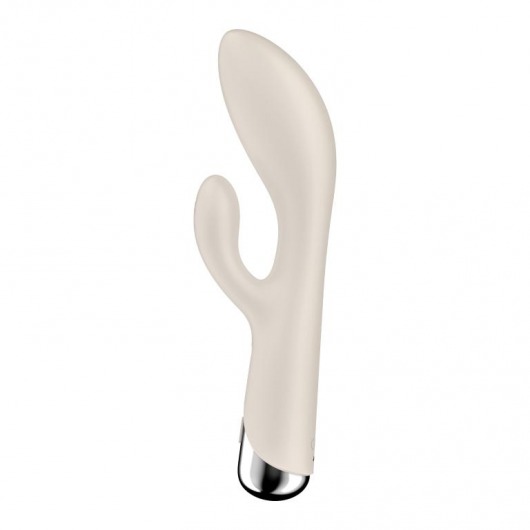 Телесный вибратор-кролик с ротацией Spinning Rabbit 1 - 20 см. - Satisfyer