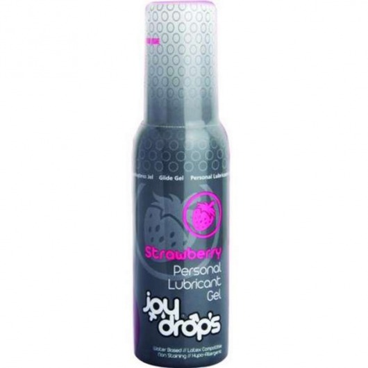 Смазка на водной основе со вкусом клубники JoyDrops Strawberry - 100 мл. - JoyDrops - купить с доставкой в Пскове