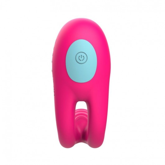 Розовое виброкольцо с пультом ДУ - I-MOON - в Пскове купить с доставкой