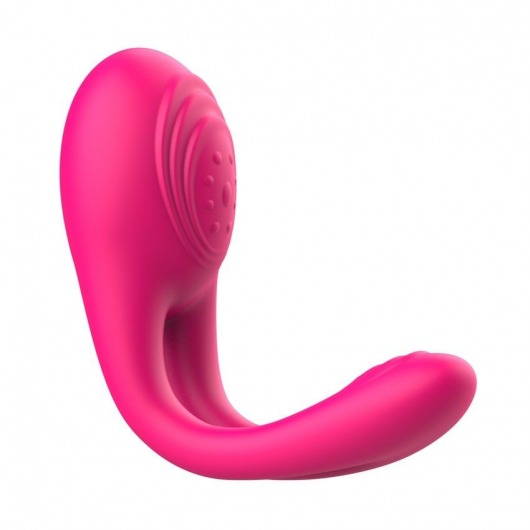 Розовое виброкольцо с пультом ДУ - I-MOON - в Пскове купить с доставкой