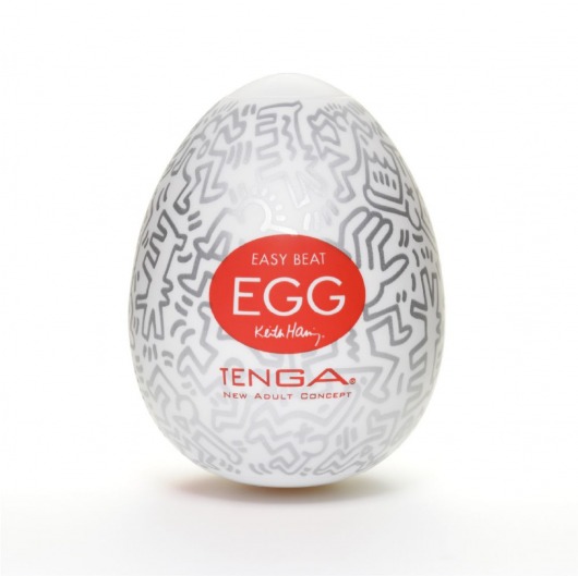 Мастурбатор-яйцо Keith Haring EGG PARTY - Tenga - в Пскове купить с доставкой