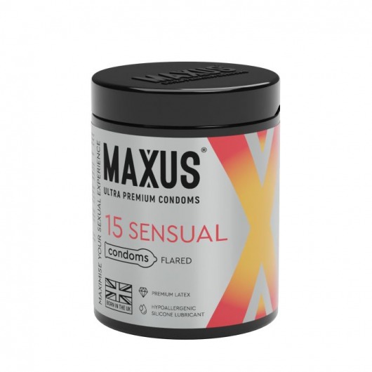 Анатомические презервативы MAXUS Sensual - 15 шт. - Maxus - купить с доставкой в Пскове