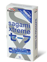 Презервативы Sagami Xtreme Ultrasafe с двойным количеством смазки - 10 шт. - Sagami - купить с доставкой в Пскове