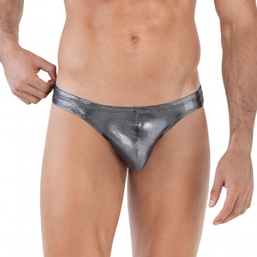 Серебристые трусы-тонги Chakra Thong - Clever Masculine Underwear купить с доставкой