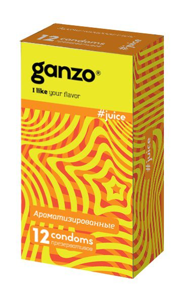 Ароматизированные презервативы Ganzo Juice - 12 шт. - Ganzo - купить с доставкой в Пскове