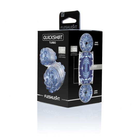 Мастурбатор Fleshlight Quickshot Turbo Blue Ice - Fleshlight - в Пскове купить с доставкой