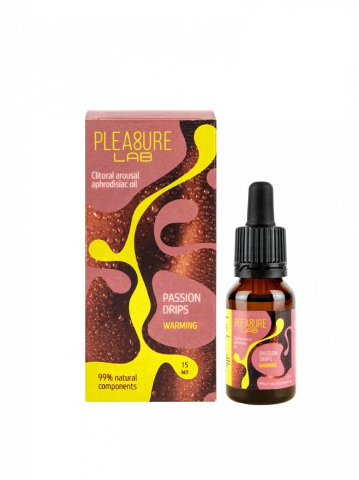 Капли с согревающим эффектом Passion Drips Warming - 15 мл. - Pleasure Lab - купить с доставкой в Пскове