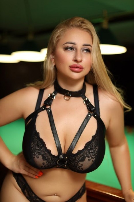 Черная кожаная сбруя с ошейником plus size из нежной кожи - БДСМ Арсенал - купить с доставкой в Пскове