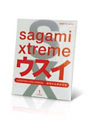 Ультратонкий презерватив Sagami Xtreme SUPERTHIN - 1 шт. - Sagami - купить с доставкой в Пскове