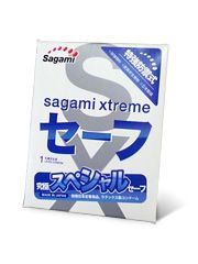 Презерватив Sagami Xtreme Ultrasafe с двойным количеством смазки - 1 шт. - Sagami - купить с доставкой в Пскове