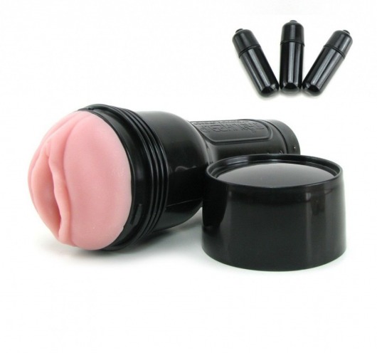 Мастурбатор-вагина Fleshlight - Vibro Pink Lady Touch с вибрацией - Fleshlight - в Пскове купить с доставкой