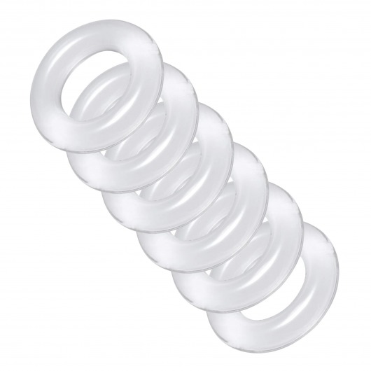 Комплект из 6 прозрачных эрекционных колец Ring Master Custom Ball Stretcher Kit - XR Brands - в Пскове купить с доставкой