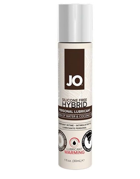 Водно-масляный лубрикант с разогревающим эффектом JO Silicone Free Hybrid Lubricant WARMING  - 30 мл. - System JO - купить с доставкой в Пскове