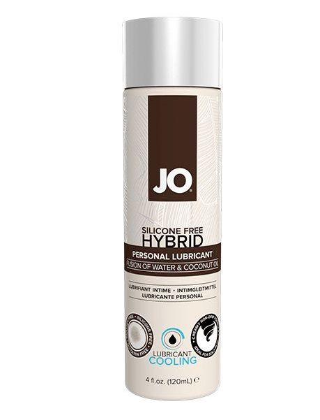 Водно-масляный лубрикант с охлаждающим эффектом JO Silicon free Hybrid Lubricant COOLING - 120 мл. - System JO - купить с доставкой в Пскове