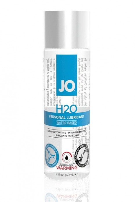 Возбуждающий лубрикант на водной основе JO Personal Lubricant H2O Warming - 60 мл. - System JO - купить с доставкой в Пскове