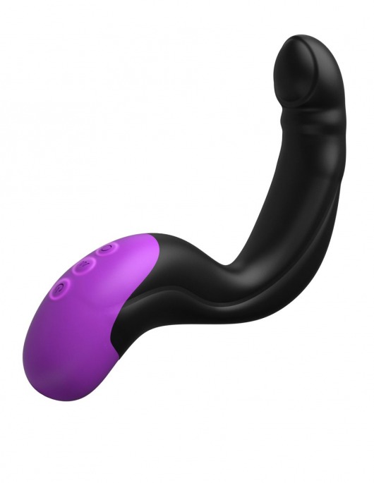 Черно-фиолетовый вибромассажёр простаты Hyper-Pulse P-Spot Massager - Pipedream - в Пскове купить с доставкой