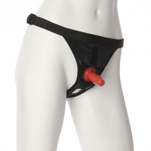 Трусики со штырьком для фиксации насадок Ultra Harness with Plug - Doc Johnson - купить с доставкой в Пскове