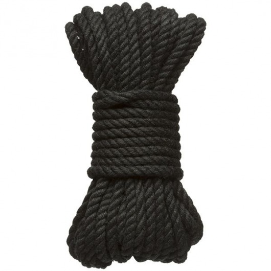 Черная верёвка для связывания и фиксации Bind Tie - 9,14 м. - Doc Johnson - купить с доставкой в Пскове