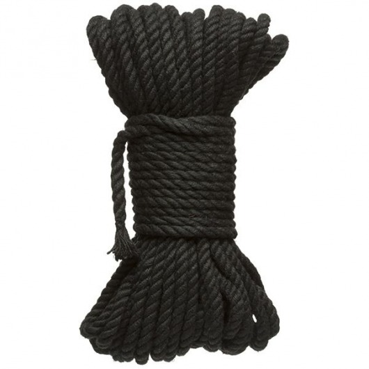 Черная верёвка для связывания и фиксации Bind Tie - 15,24 м. - Doc Johnson - купить с доставкой в Пскове