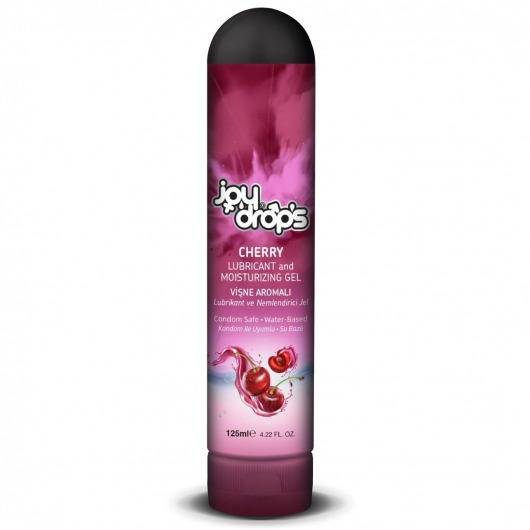Смазка на водной основе Cherry с ароматом вишни -  125 мл. - JoyDrops - купить с доставкой в Пскове