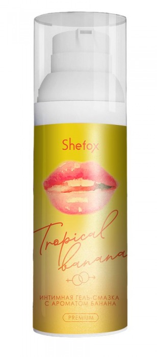 Интимная гель-смазка Shefox Premium «Тропический банан» - 50 мл. - Shefox - купить с доставкой в Пскове